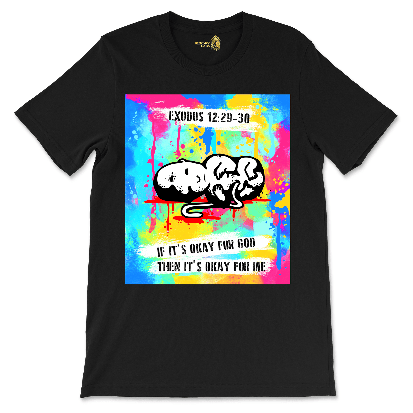 Exodus 12:29-30 Graffiti Art Graphic T-Shirt