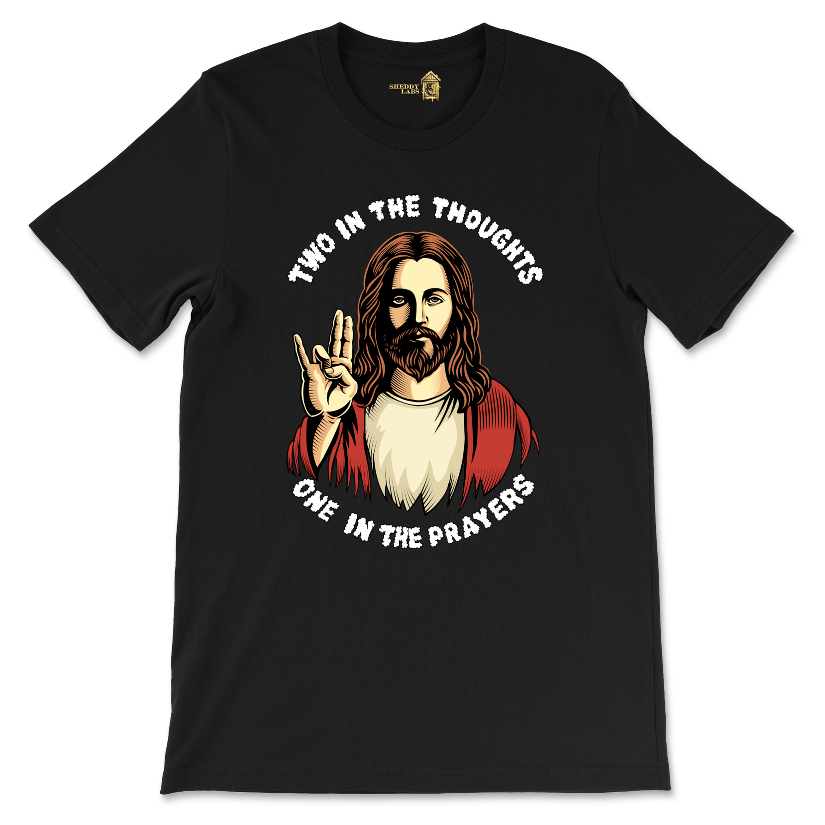 Jesus Two in the Pink One in the Stink Graphic T-Shirt