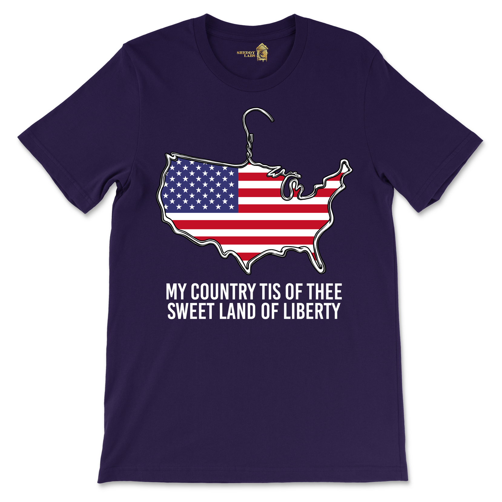 My Country Tis of Thee, Sweet Land of Liberty Prochoice Graphic T-Shirt