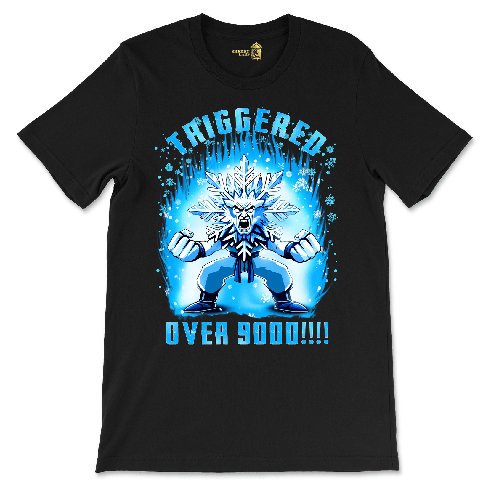 Triggered Over 9,000 Snowflake Graphic T-Shirt