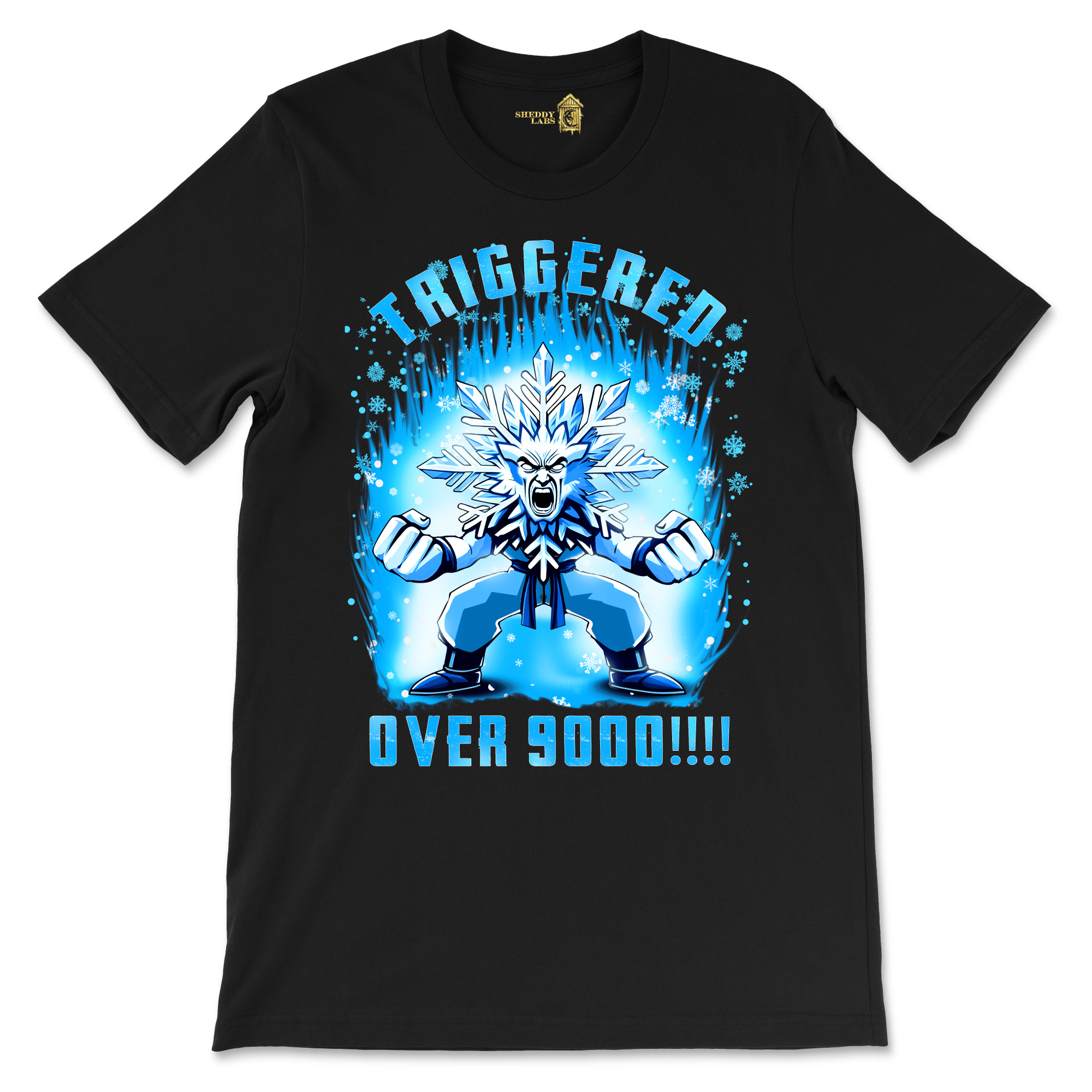 Triggered Over 9,000 Snowflake Graphic T-Shirt